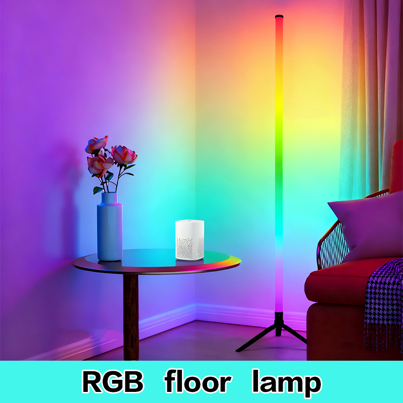Resin Art Floor - โคมไฟตั้งพื้นสีสันสดใสแบบ RGB สำหรับตกแต่งห้อง ใช้สำหรับห้องคอนเสิร์ต ห้องเต้นรำ คาราโอเกะ