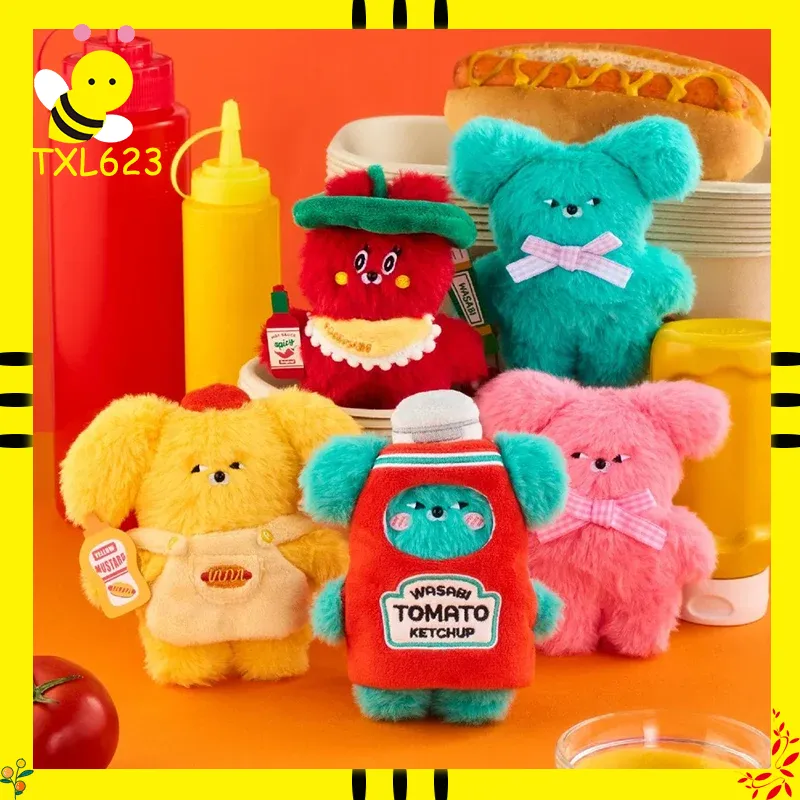 Resin Art Keychain - พวงกุญแจขวดซอสขนาดเล็ก รสวาซาบิ หมีน้อยน่ารัก รสเผ็ด ทำจากเรซิ่น ของสะสม
