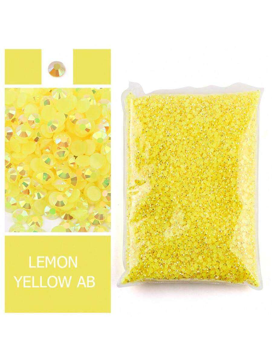 Resin Art Quantity - คริสตัลเรซินสีเหลืองมะนาว แบบไม่ต้องใช้ความร้อน ขายส่งจำนวนมากสำหรับงานฝีมือ DIY งานออกแบบสร้างสรรค์ เสื้อผ้า