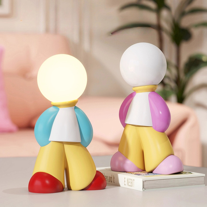 Resin Art Anniversary Gift - รูปปั้นตัวละครสร้างสรรค์โดปามีน ของตกแต่งบ้าน ของประดับตกแต่งห้องนอน ห้องนั่งเล่น ของตกแต่งโต๊ะ งานประติมากรรม