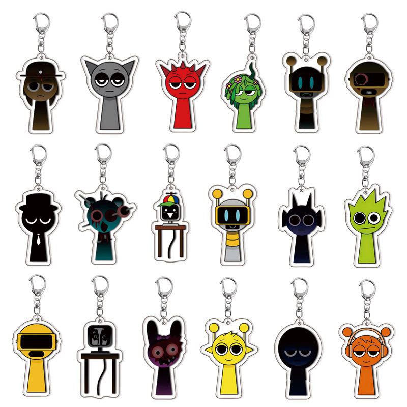 Resin Art Keychain - พวงกุญแจ Incredibox Sprunky Beats Rhythm Crew