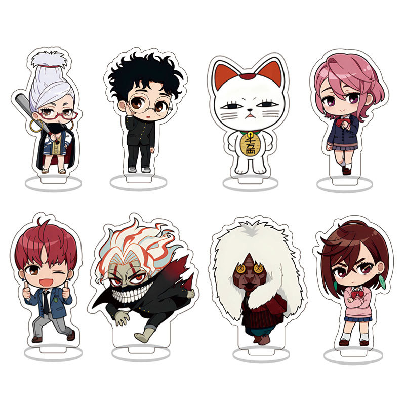 Resin Art Toys - อะคริลิกตั้งโชว์ลายอนิเมะ Dandadan ของตกแต่งโต๊ะ ของสะสม ของขวัญสำหรับแฟนๆ สินค้าคุณภาพเยี่ยม