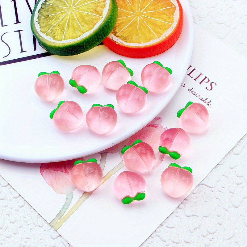 10 ชิ้น จี้เรซิ่นรูปพีชใสแบบแบ - Resin Art Supplies Near Me บทวิจารณ์และราคา
