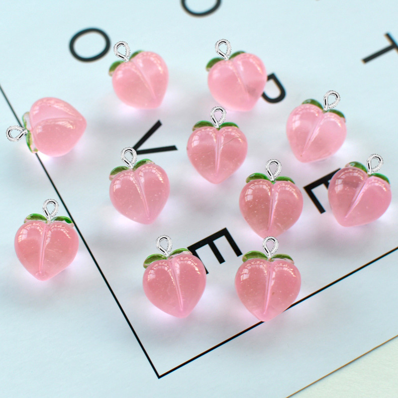 10 ชิ้น จี้เรซิ่นรูปพีชใสแบบแบ - Resin Art Supplies Near Me บทวิจารณ์และราคา
