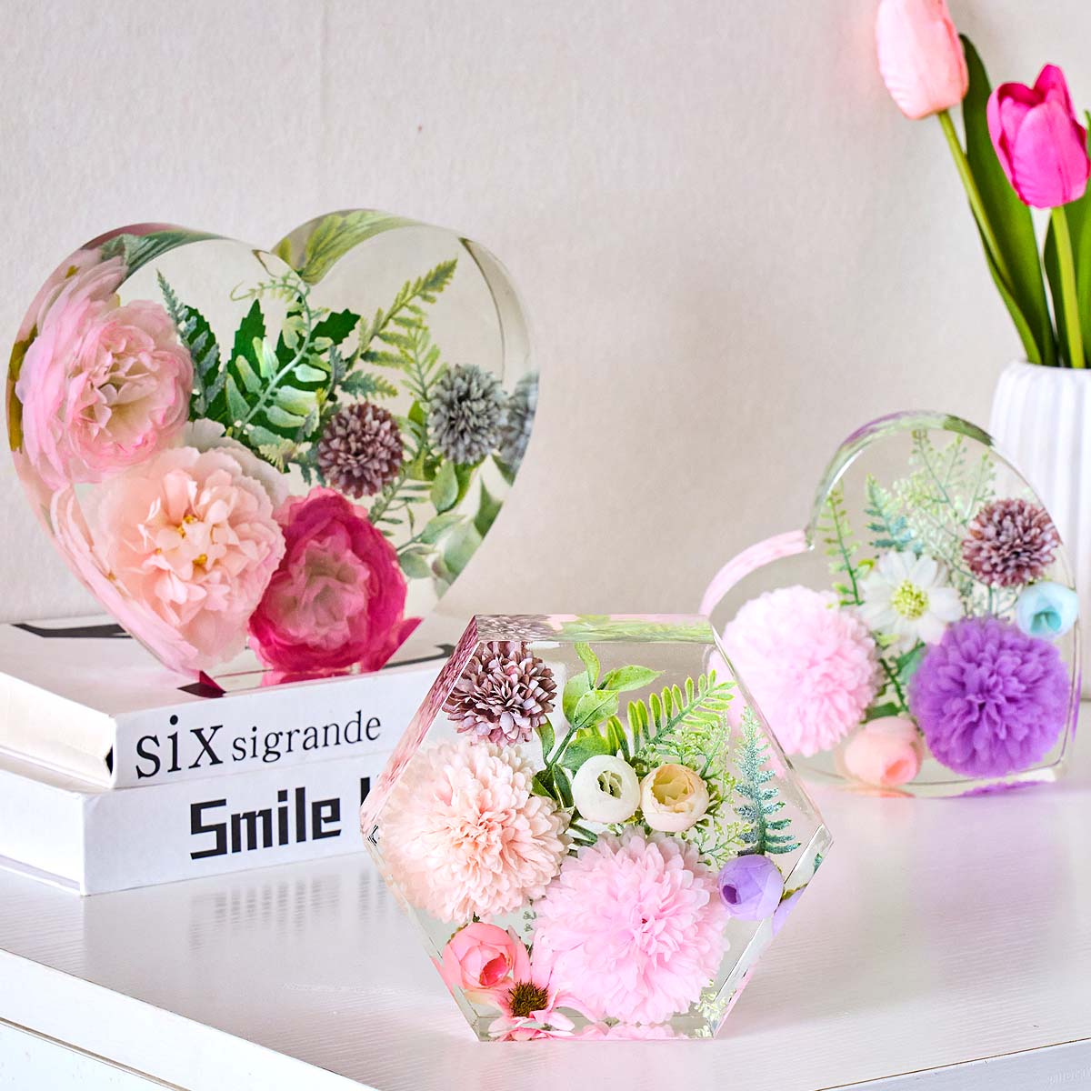 แม่พิมพ์ซิลิโคนรูปหัวใจขนาดใหญ - Resin Art Heart บทวิจารณ์และราคา