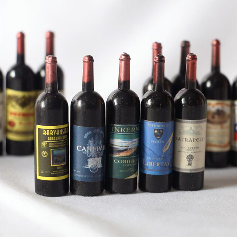 5 ชิ้น 1/12 ตุ๊กตาจิ๋วขวดไวน์จ - Resin Art Bottle บทวิจารณ์และราคา