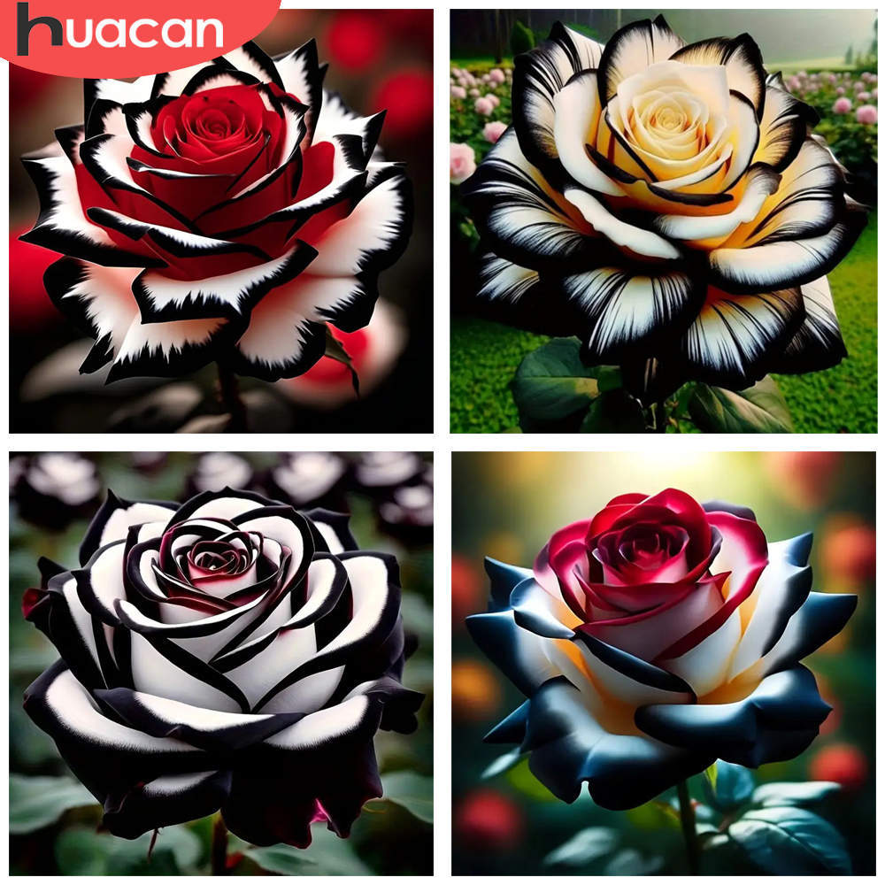 ชุดปักเพชร HUACAN 1 ชิ้น ลายกล - Resin Art Rose Petals บทวิจารณ์และราคา