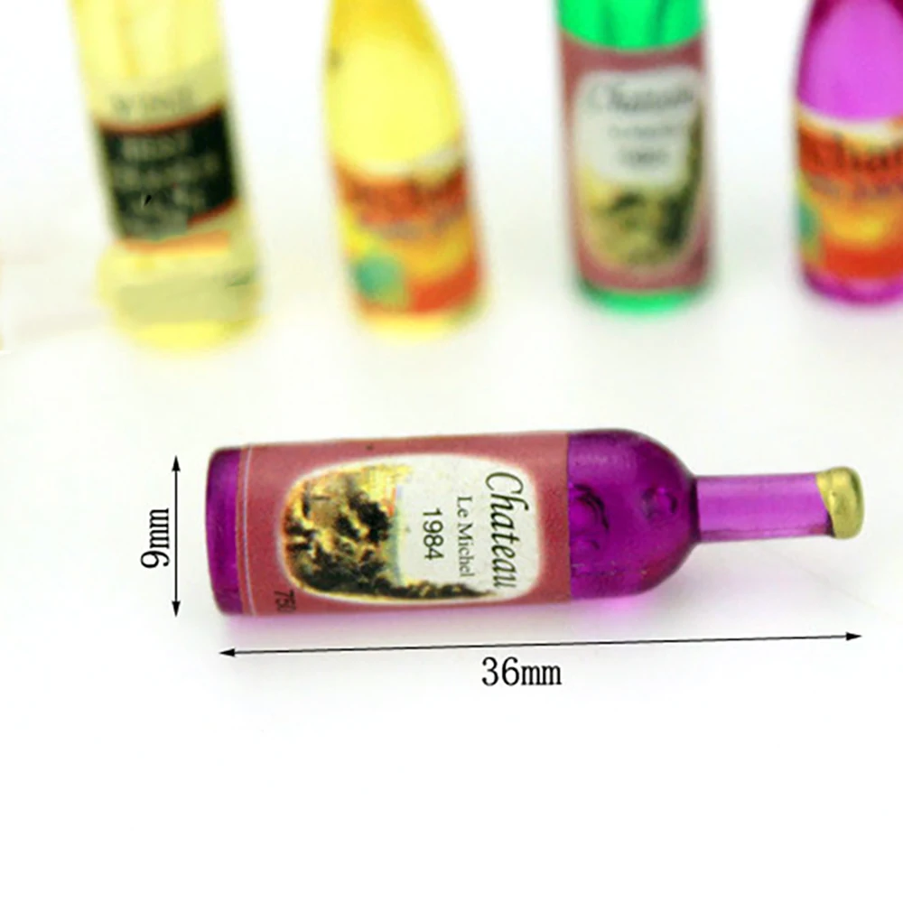 6 ชิ้น 1/12 Dollhouse Miniatur - Resin Art Bottle บทวิจารณ์และราคา