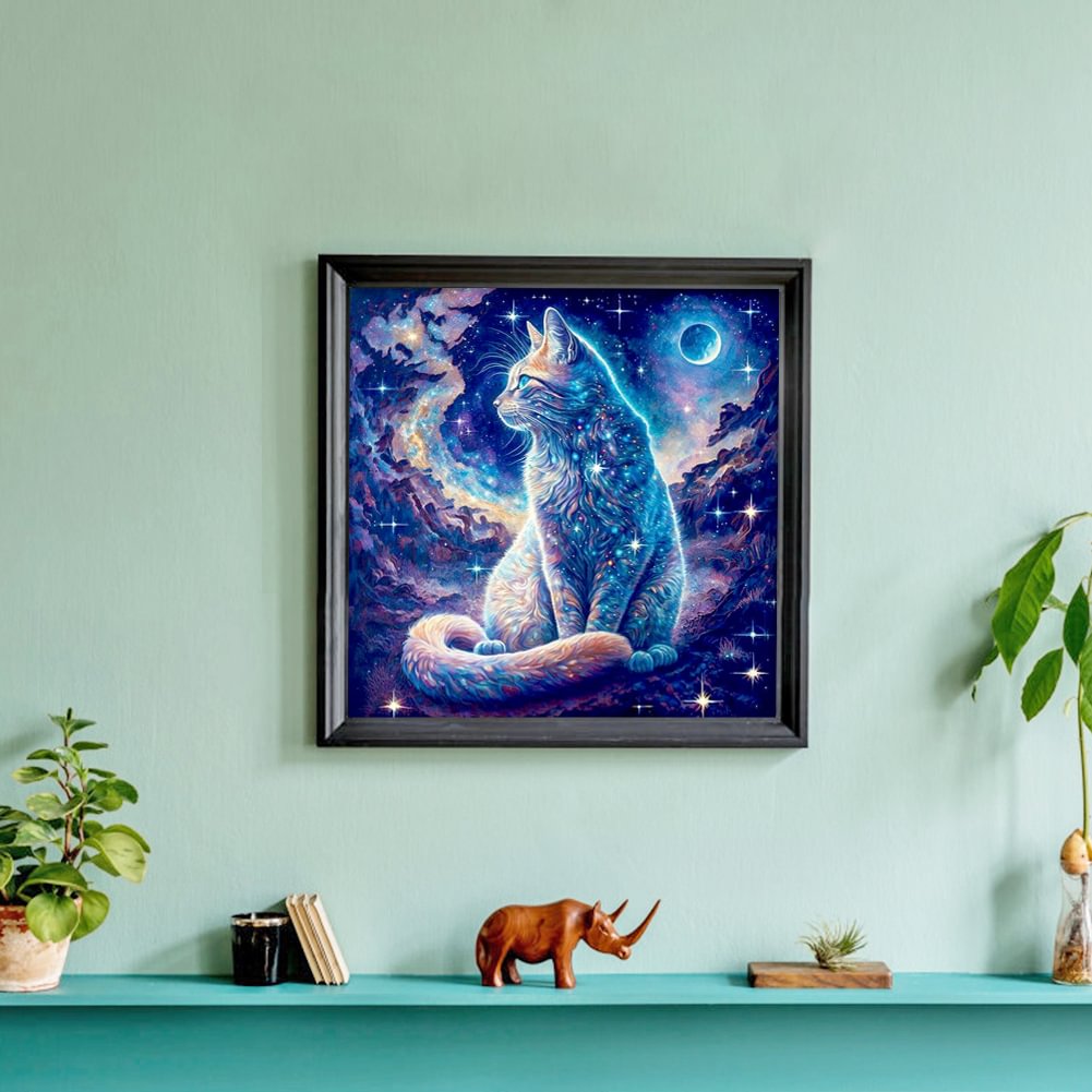 ชุดภาพวาดเพชรลายแมวบนท้องฟ้าสี - Resin Art Kit บทวิจารณ์และราคา