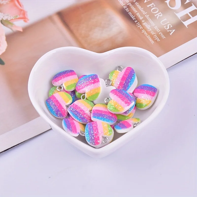 ชาร์มเรซิ่นรูปหัวใจหลากสี 10 ช - Resin Art Supplies Near Me บทวิจารณ์และราคา