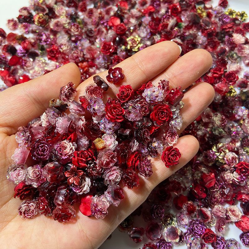 ดอกกุหลาบจำลองขนาดเล็ก 20/50/1 - Resin Art Rose Petals บทวิจารณ์และราคา