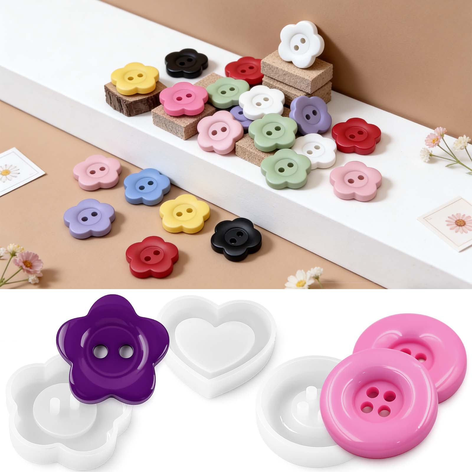 แม่พิมพ์เรซิ่นซิลิโคน DIY รูปท - Resin Art Heart บทวิจารณ์และราคา