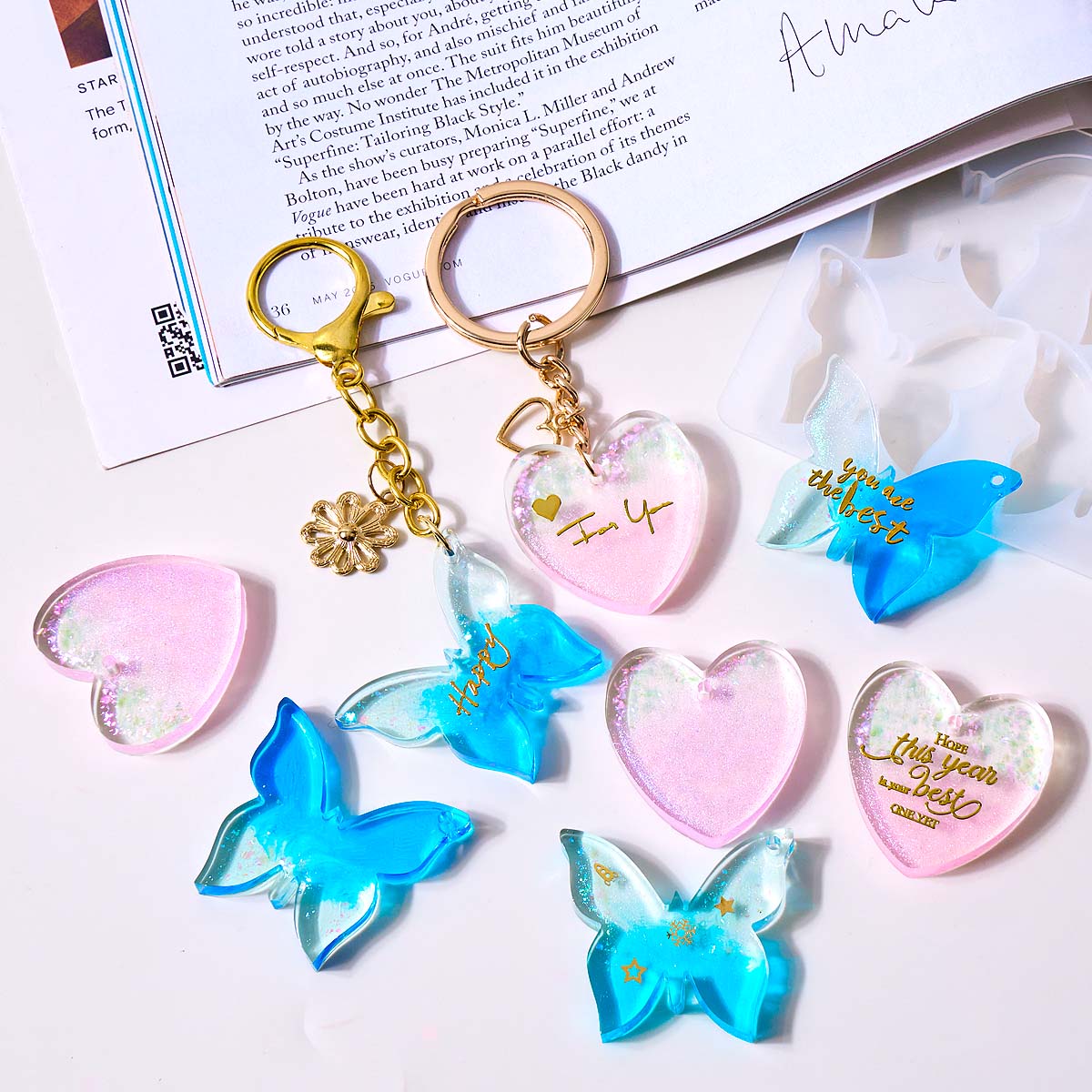แม่พิมพ์ซิลิโคนรูปหัวใจผีเสื้อ - Resin Art Heart บทวิจารณ์และราคา