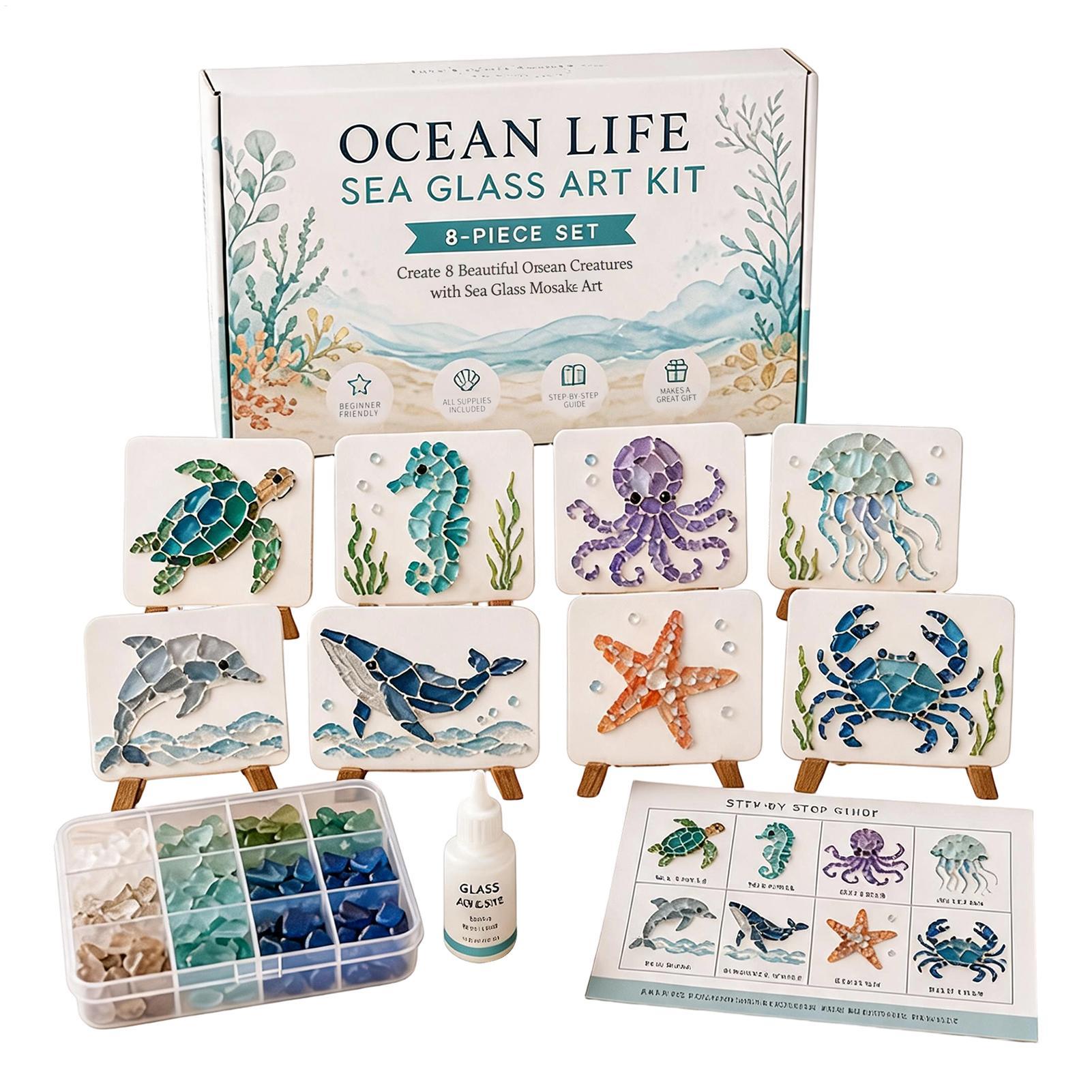 ชุดศิลปะโมเสกแก้วทะเล DIY แบบย - Resin Art Ocean บทวิจารณ์และราคา