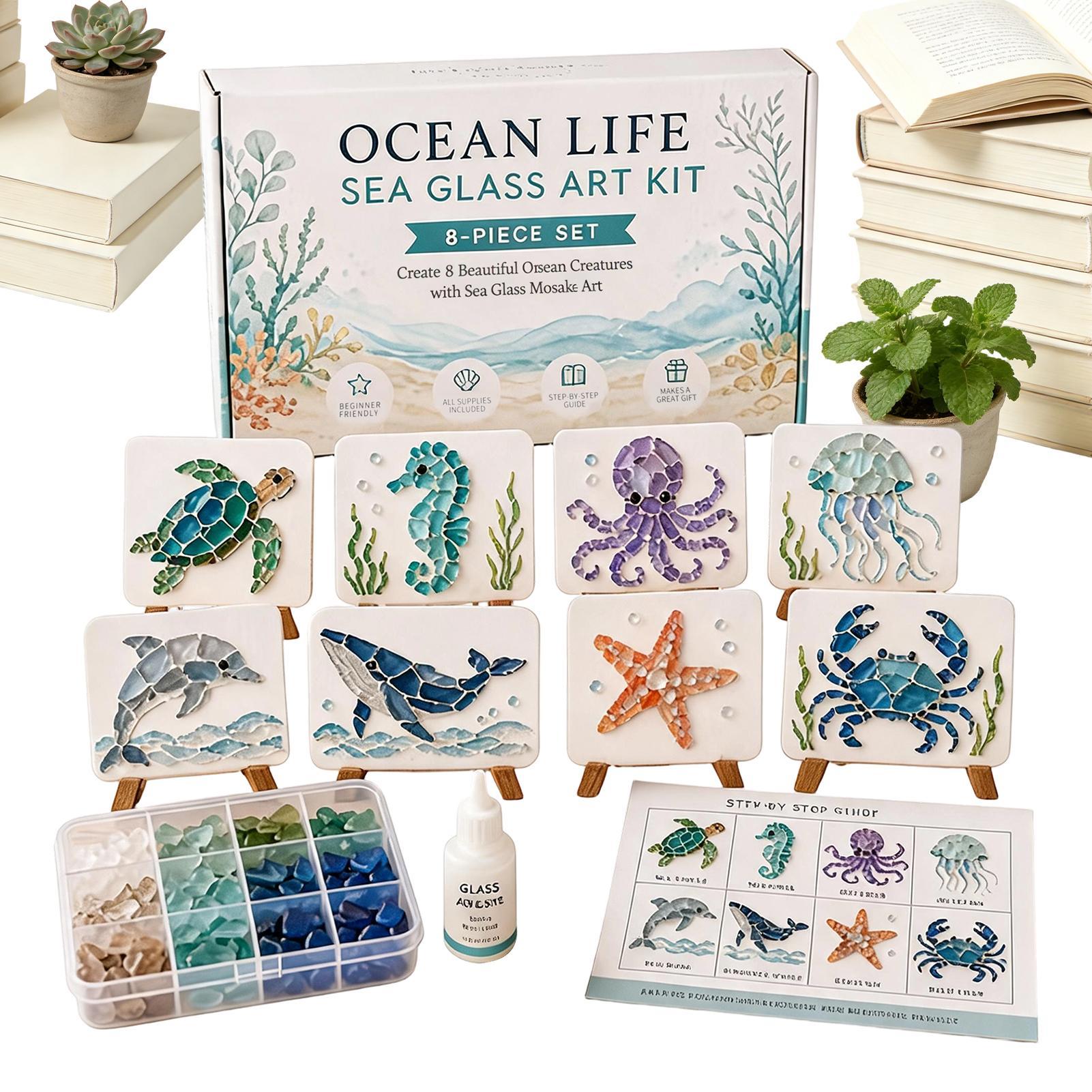 ชุดศิลปะโมเสกแก้วทะเล DIY แบบย - Resin Art Ocean บทวิจารณ์และราคา