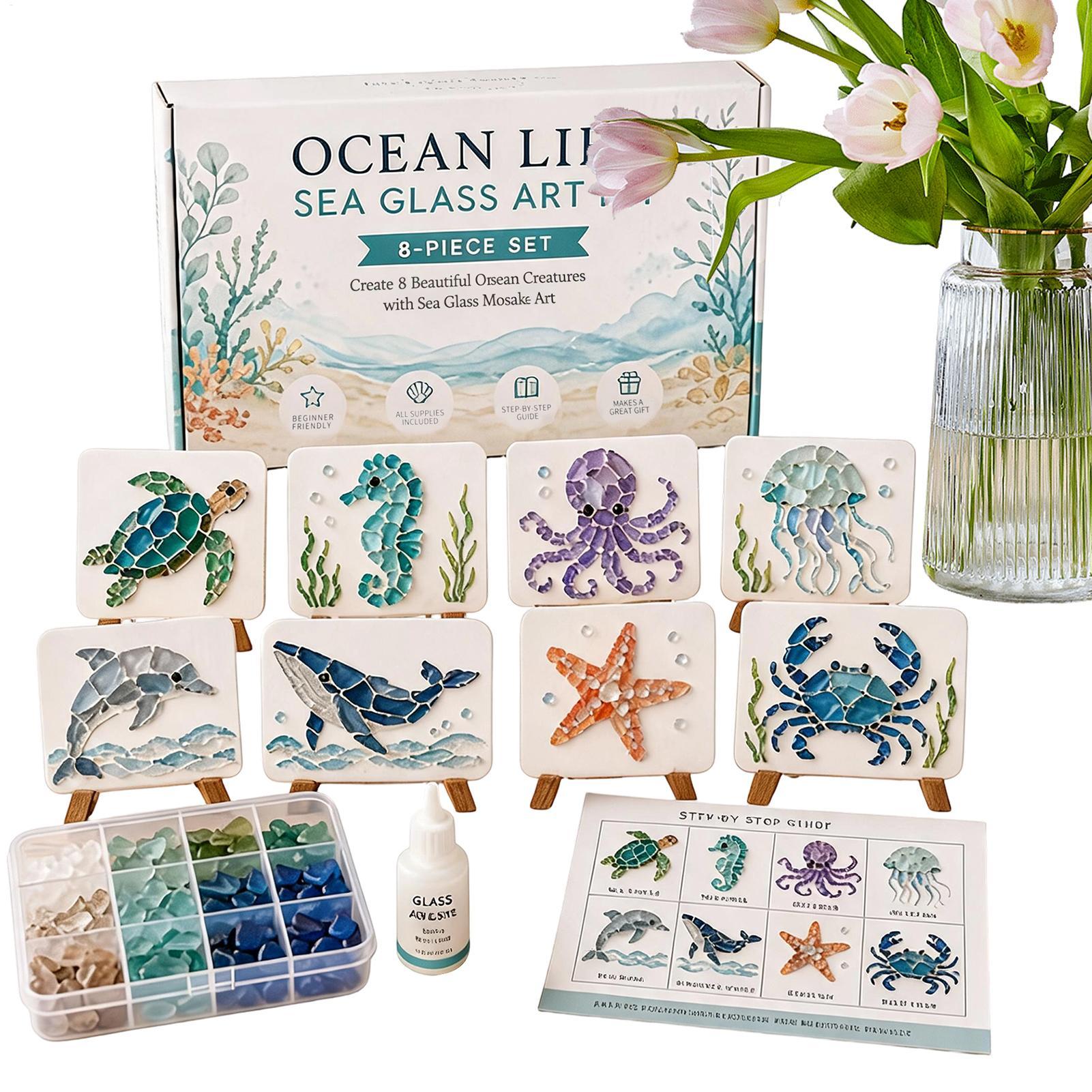 ชุดศิลปะโมเสกแก้วทะเล DIY แบบย - Resin Art Ocean บทวิจารณ์และราคา