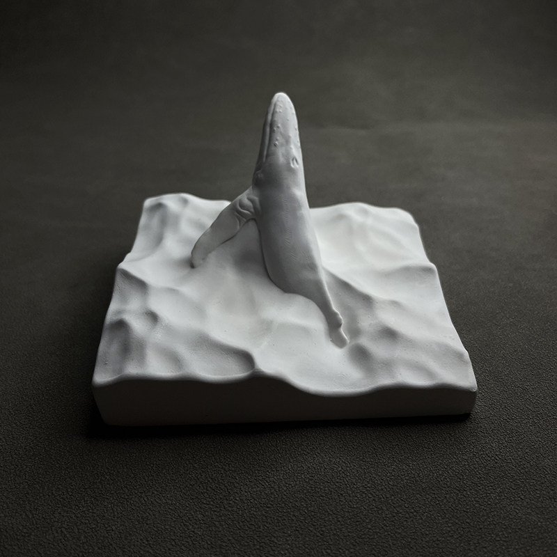 รูปปั้นวาฬหลังโค้ง งานปั้นจากป - Resin Art Ocean บทวิจารณ์และราคา