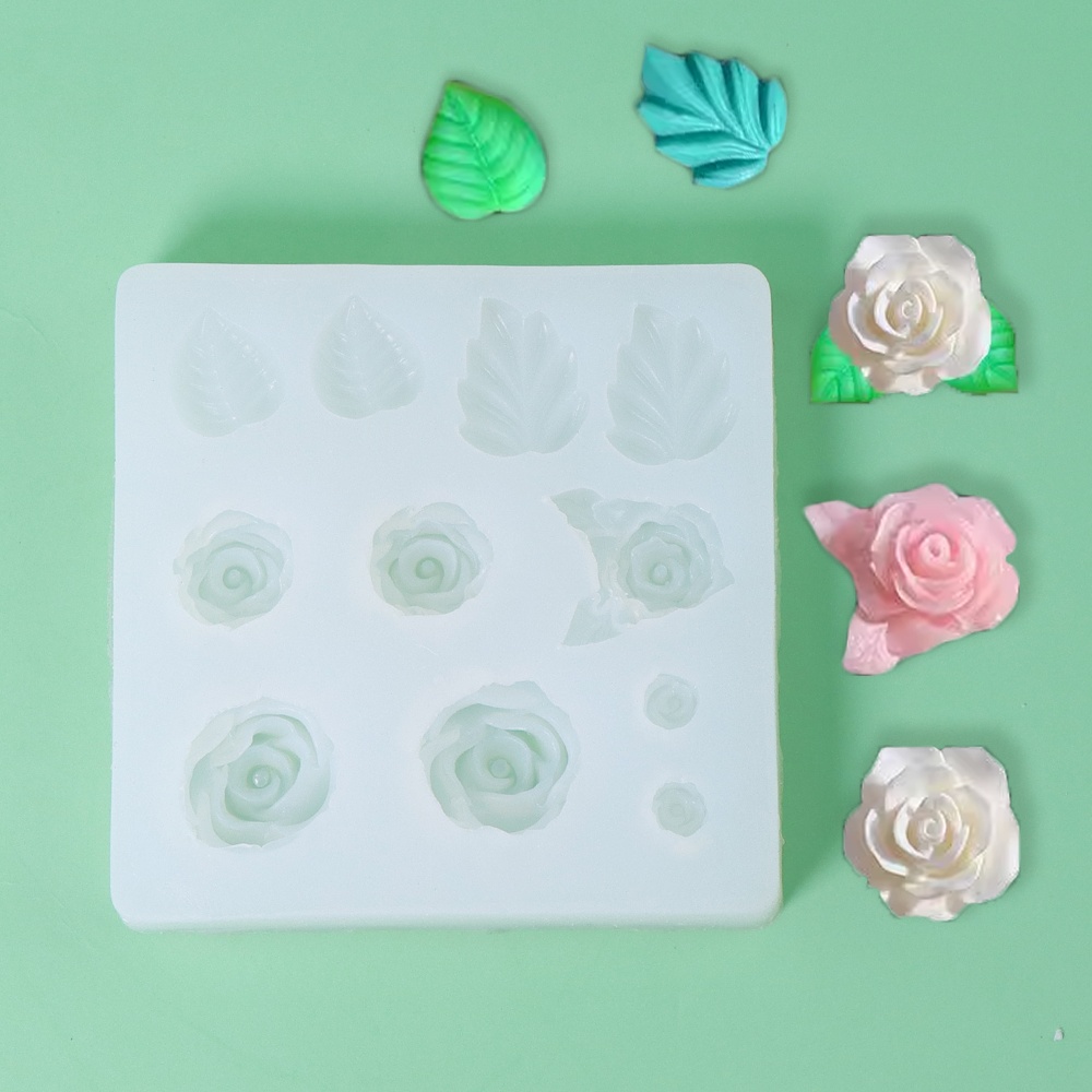 แม่พิมพ์สบู่ซิลิโคนรูปกลีบกุหล - Resin Art Rose Petals บทวิจารณ์และราคา