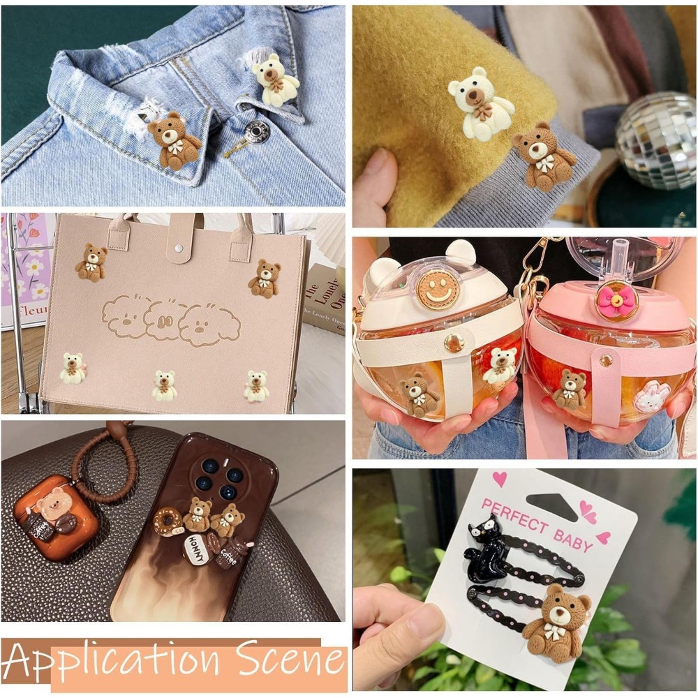 10-100pcs การ์ตูน Beige กาแฟหม - Resin Art Bottle บทวิจารณ์และราคา