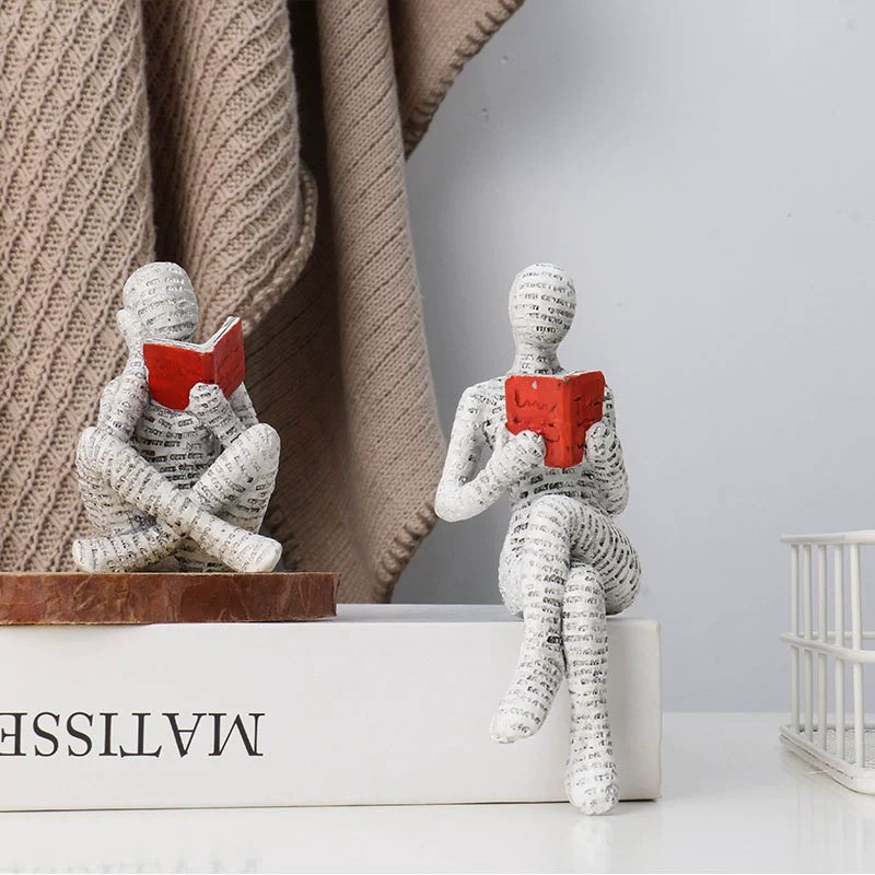 ของตกแต่งรูปปั้นเรซิ่นนักคิดหญ - Resin Art Anniversary Gift บทวิจารณ์และราคา