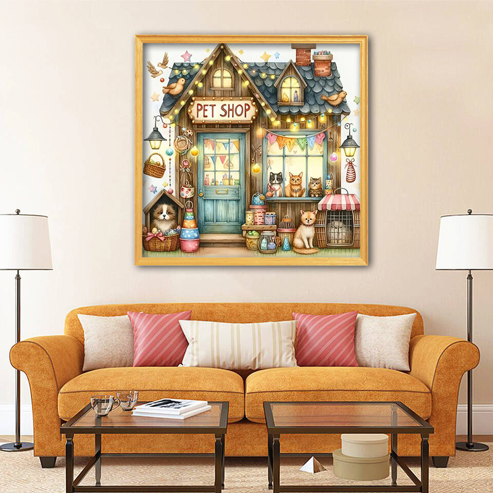 ภาพวาดเพชร 5 มิติ แบบไร้กรอบ 1 - Resin Art On Wall บทวิจารณ์และราคา