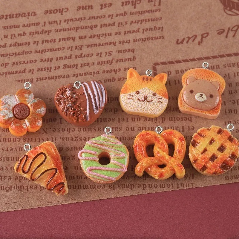 จี้เรซิ่นรูปอาหารน่ารัก 10 ชิ้ - Resin Art Keychain บทวิจารณ์และราคา