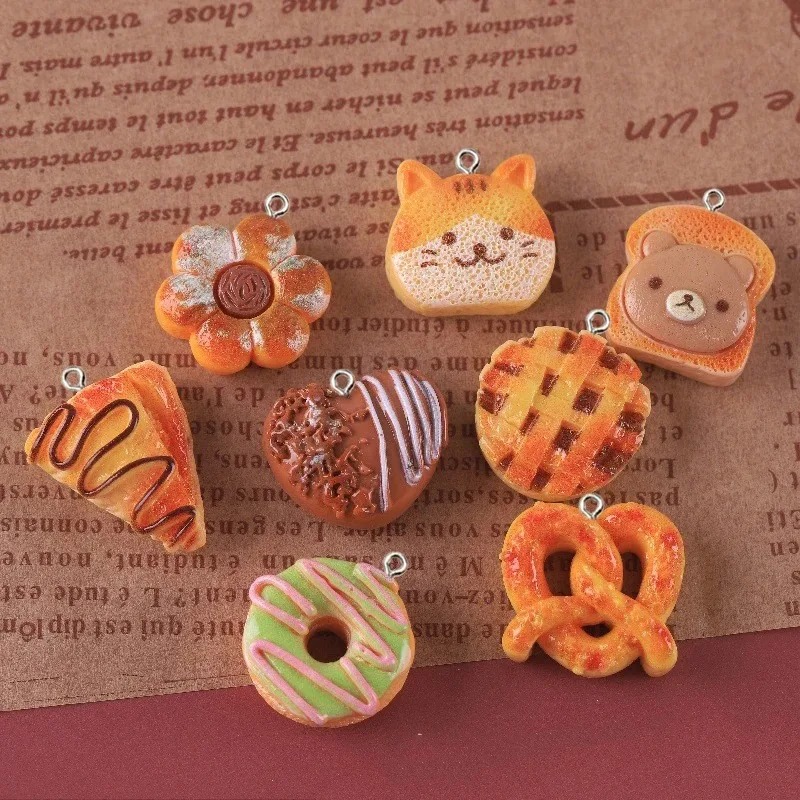 จี้เรซิ่นรูปอาหารน่ารัก 10 ชิ้ - Resin Art Keychain บทวิจารณ์และราคา