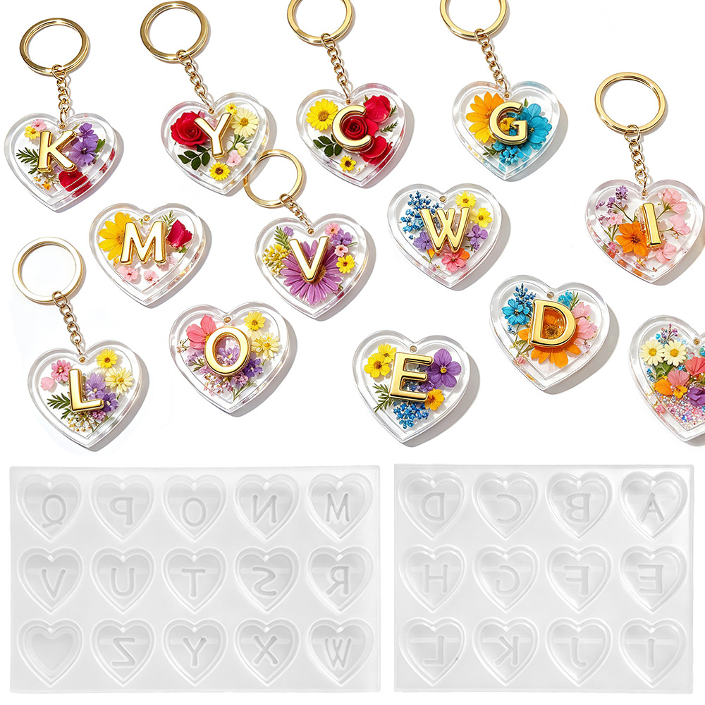 แม่พิมพ์ซิลิโคนรูปตัวอักษร 26  - Resin Art Heart บทวิจารณ์และราคา