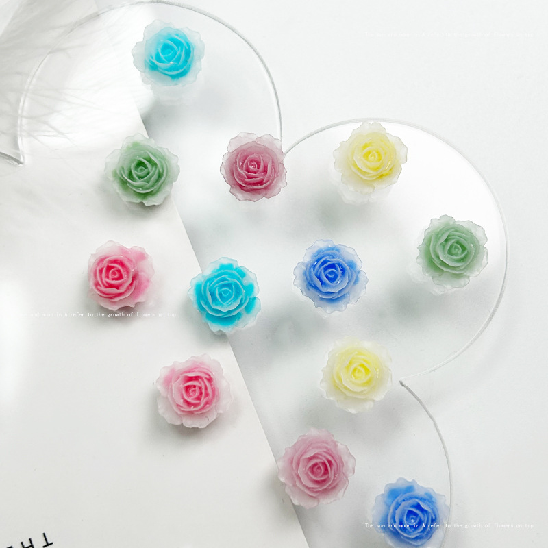 10ชิ้นเครื่องประดับเล็บทำจากเร - Resin Art Rose Petals บทวิจารณ์และราคา
