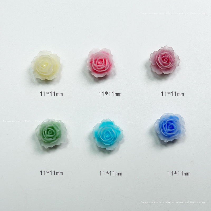 10ชิ้นเครื่องประดับเล็บทำจากเร - Resin Art Rose Petals บทวิจารณ์และราคา