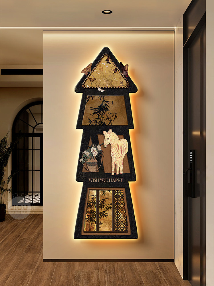 ภาพตกแต่งทางเข้าสไตล์อาร์ตเดโค - Resin Art On Wood บทวิจารณ์และราคา