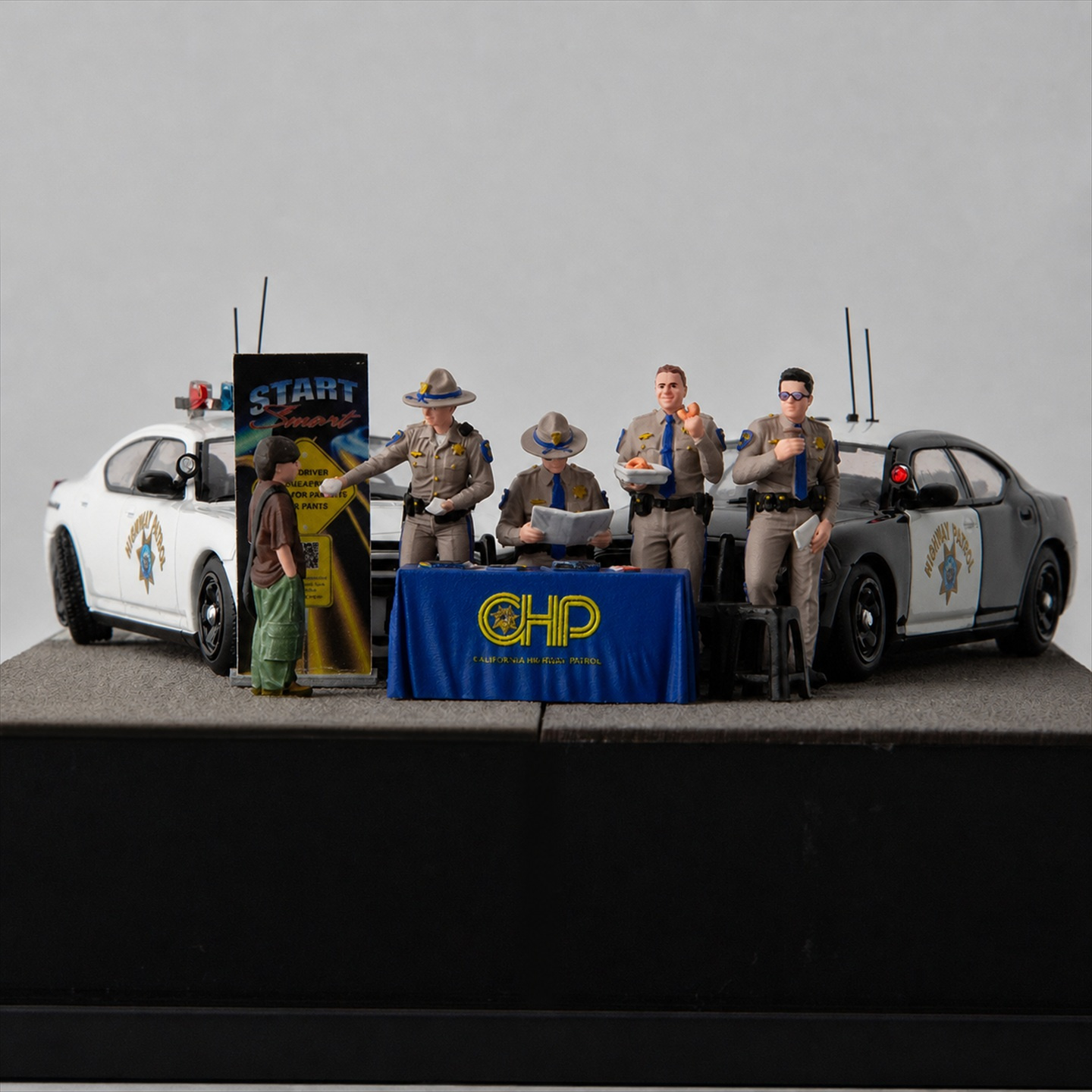 ฟิกเกอร์เจ้าหน้าที่ตำรวจทางหลว - Resin Art Toys บทวิจารณ์และราคา