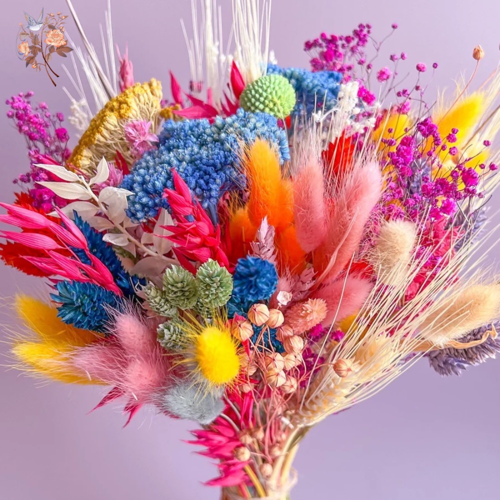 ช่อดอกไม้แห้งหลากสีสันสำหรับเจ - Dried Flower Pressed บทวิจารณ์และราคา