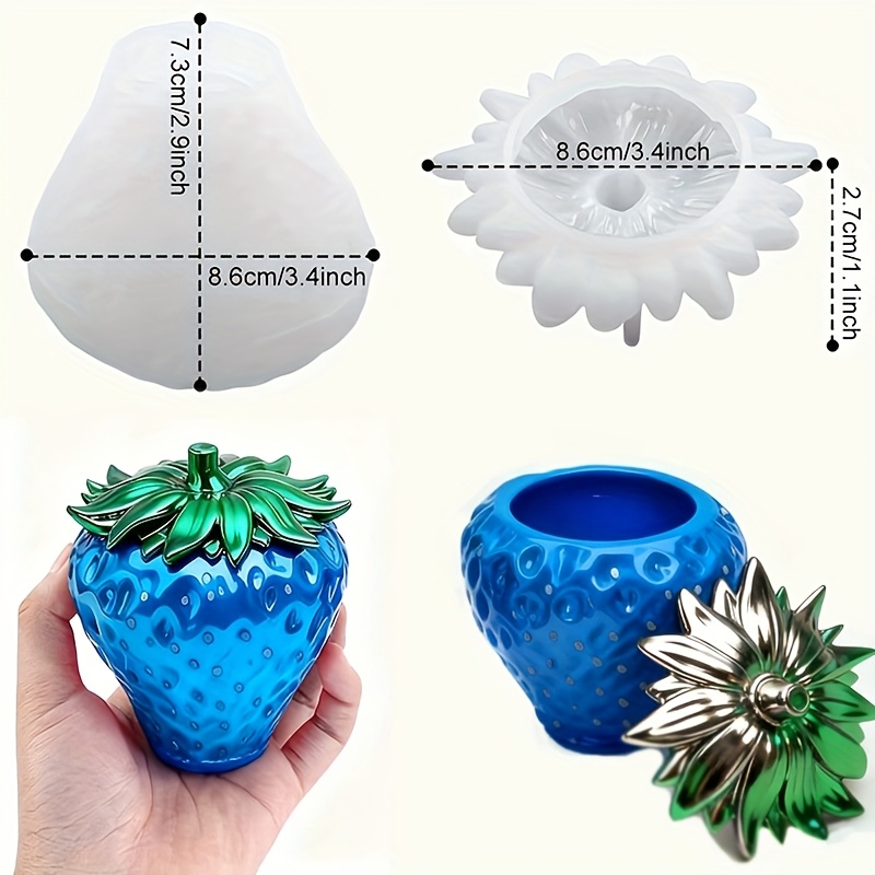 แม่พิมพ์เรซิ่นรูปสตรอว์เบอร์รี - Resin Art Case บทวิจารณ์และราคา