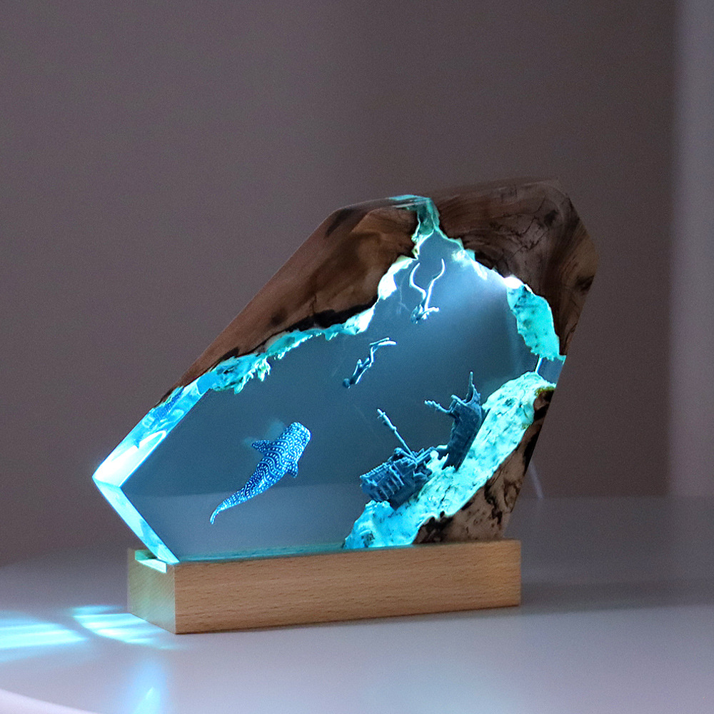 ใหม่ Creative ในร่มห้องนอนตกแต - Resin Art Ocean บทวิจารณ์และราคา