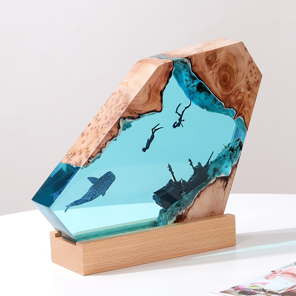 ใหม่ Creative ในร่มห้องนอนตกแต - Resin Art Ocean บทวิจารณ์และราคา