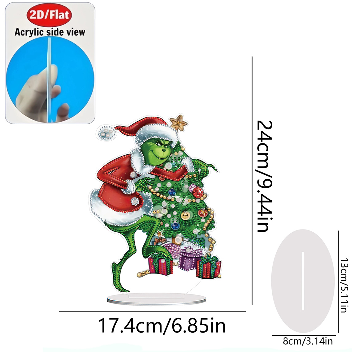 แผ่นอะคริลิคต้อนรับลายกรินช์ 2 - Resin Art On Wall บทวิจารณ์และราคา
