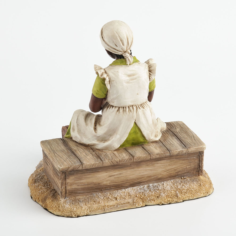 รูปปั้นเด็กหญิงผิวสีดำกำลังปอก - Resin Art On Wood บทวิจารณ์และราคา