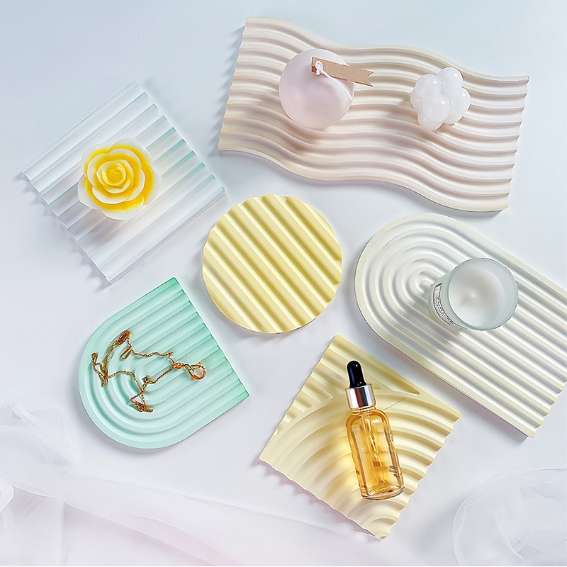 DIY ลาย Wave ถาดแม่พิมพ์สําหรั - Resin Art Ocean บทวิจารณ์และราคา