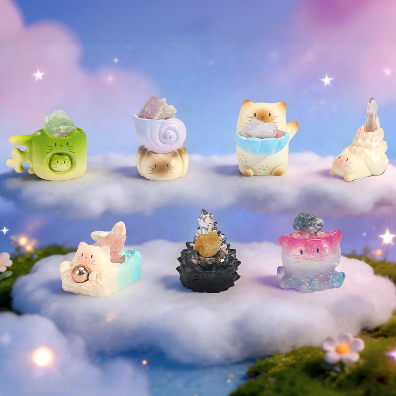 กล่องสุ่มคริสตัลซีรีส์ Cat Pai - Resin Art Case บทวิจารณ์และราคา