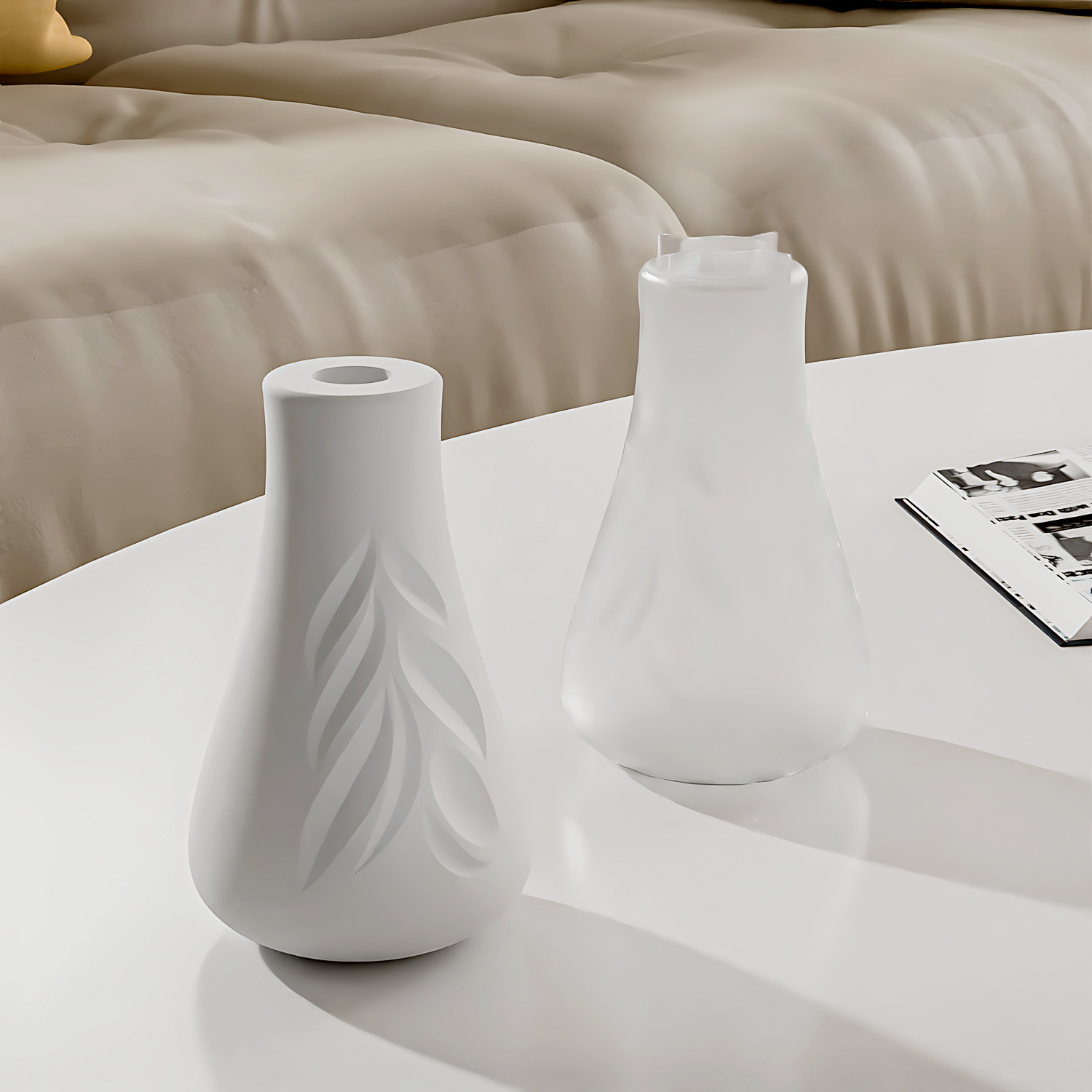 Leaf Texture แจกันแม่พิมพ์ซิลิ - Resin Art Bottle บทวิจารณ์และราคา
