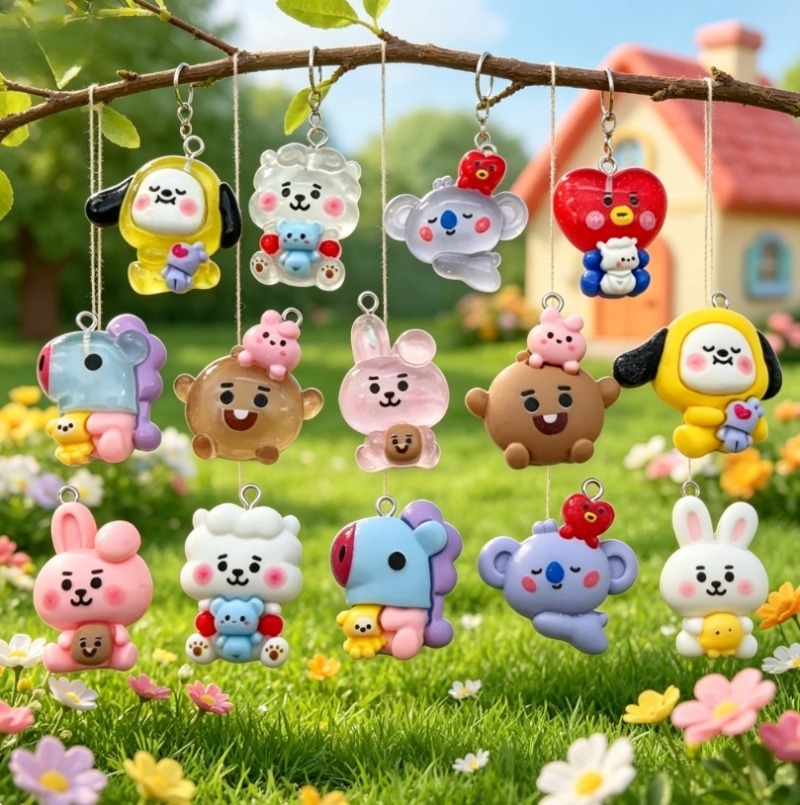 ชุด 7 ชิ้น BT21 ชาร์มการ์ตูนเร - Resin Art Supplies Near Me บทวิจารณ์และราคา