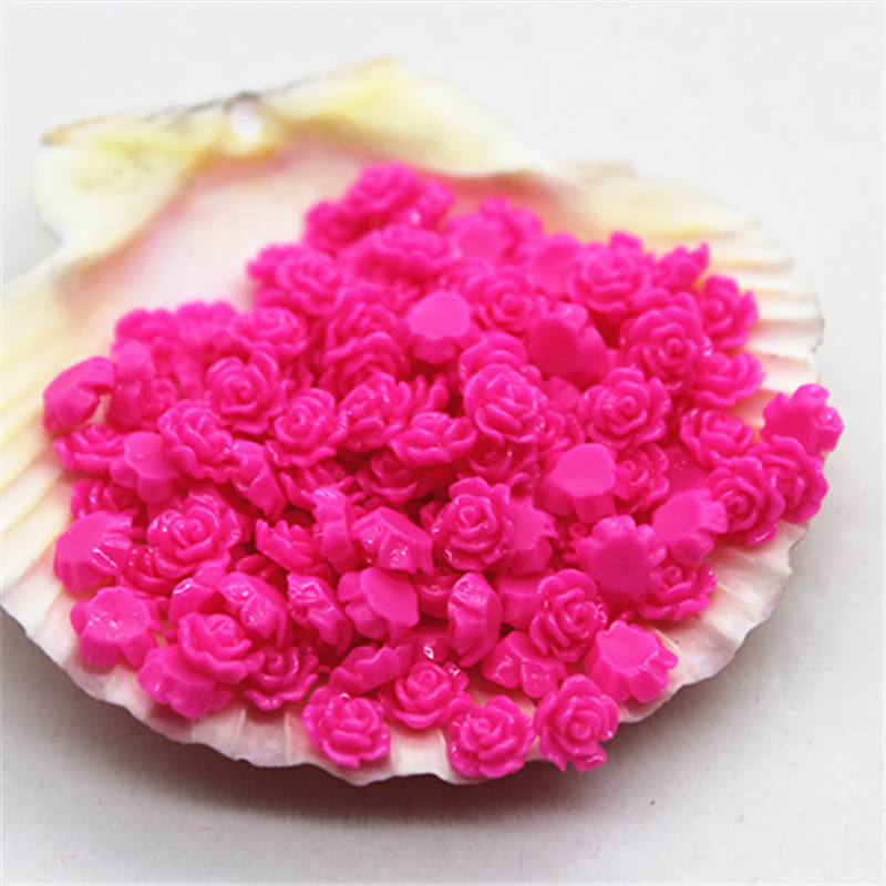 100pcs 6mm เรซิ่น MINI Rose ดอ - Resin Art Rose บทวิจารณ์และราคา