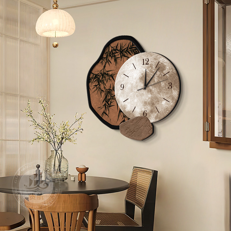 นาฬิกาแขวนผนังลายไม้ไผ่สไตล์โบ - Resin Art On Wood บทวิจารณ์และราคา