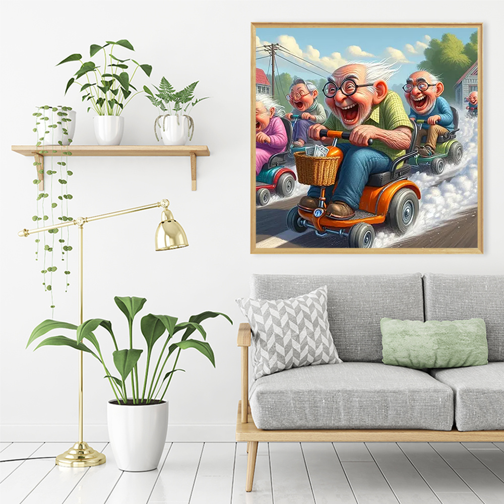 Momoart 5D DIY เพชรโมเสค Old M - Resin Art On Wall บทวิจารณ์และราคา