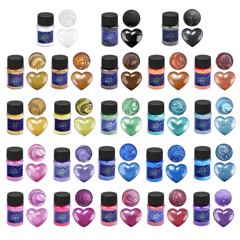10g/ขวด Pearlescent ผงเรซิ่นสี - Resin Art Bottle บทวิจารณ์และราคา