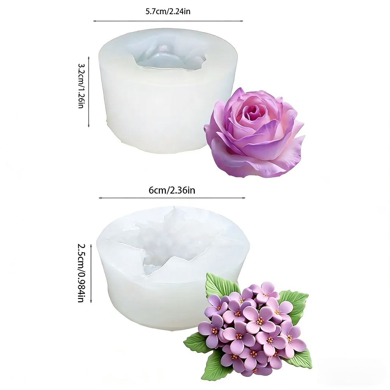 แม่พิมพ์ซิลิโคนรูปดอกไม้ 3 มิต - Resin Art Rose บทวิจารณ์และราคา
