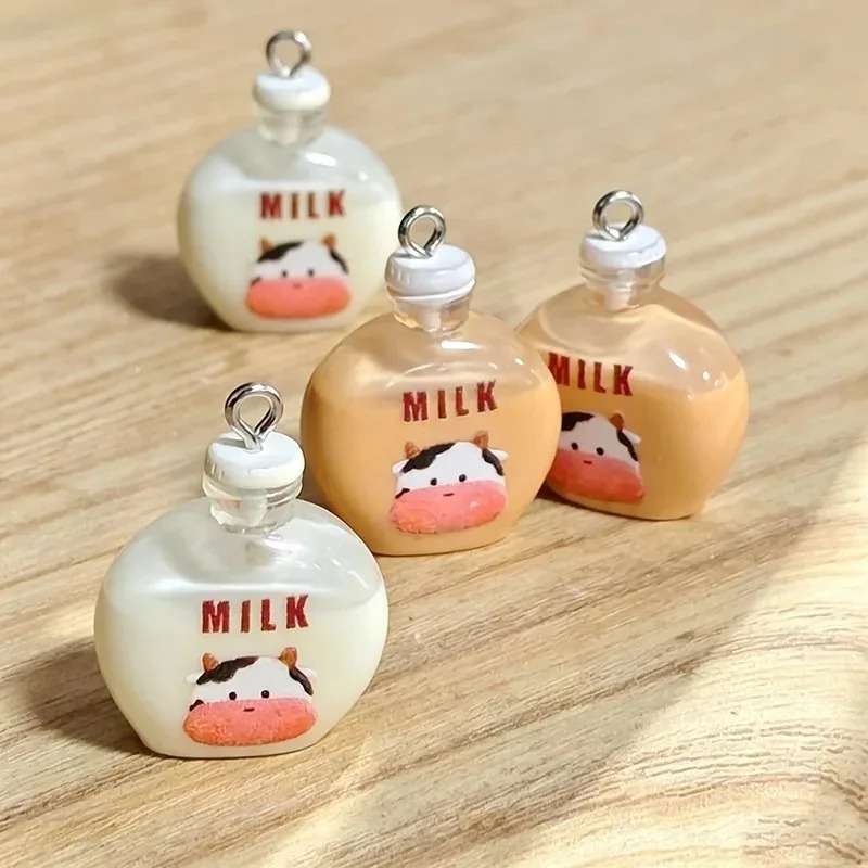 จี้เรซิ่นรูปขวดนมวัวน้อยน่ารัก - Resin Art Bottle บทวิจารณ์และราคา