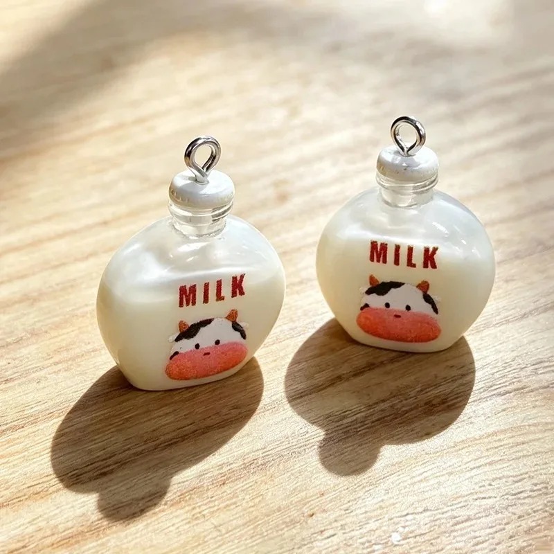 จี้เรซิ่นรูปขวดนมวัวน้อยน่ารัก - Resin Art Bottle บทวิจารณ์และราคา