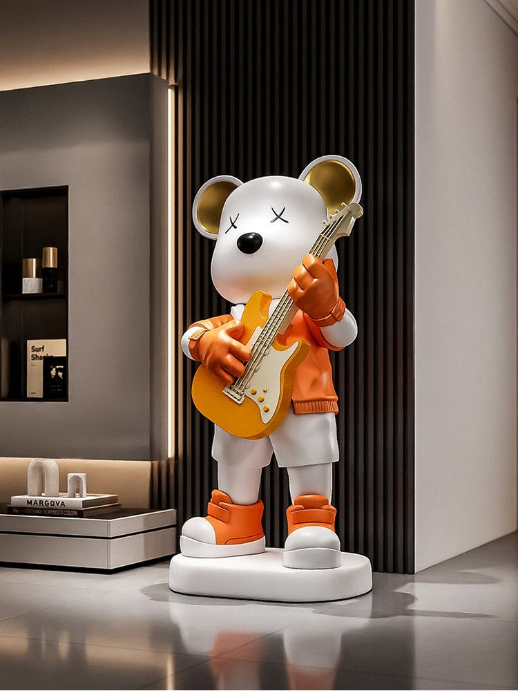 ตุ๊กตาหมีกีตาร์ กระปุกออมสิน ข - Resin Art Floor บทวิจารณ์และราคา